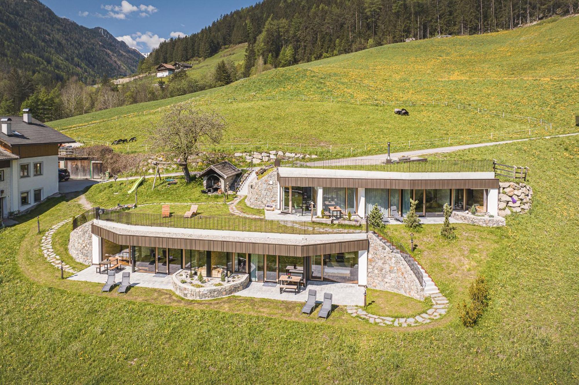 Innermoser Bauernhof - Chalets Molini di Tures Exteriör bild